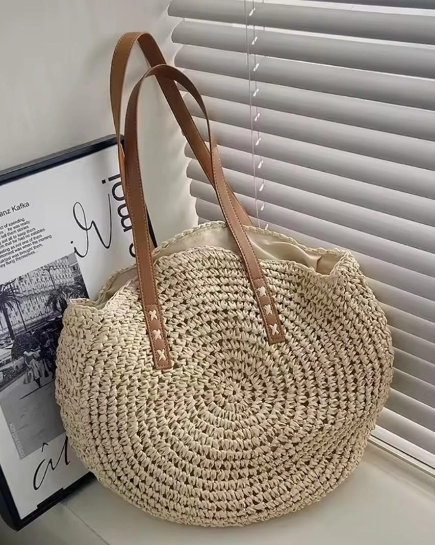 Camel Hasir Omuz Çantasi