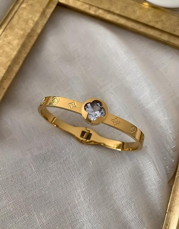 GOLD ZİRKON TAŞLI MARKA MODEL ÇELİK KELEPÇE - Standart