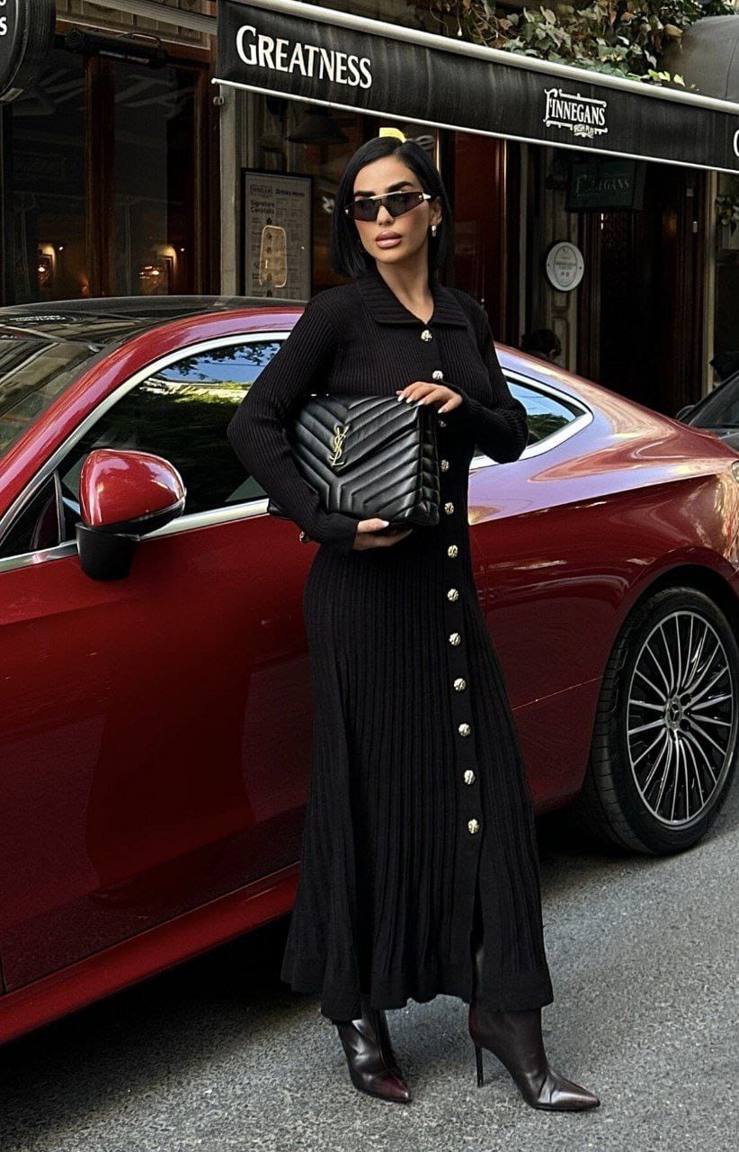 TRİKO MAXİ ELBİSE