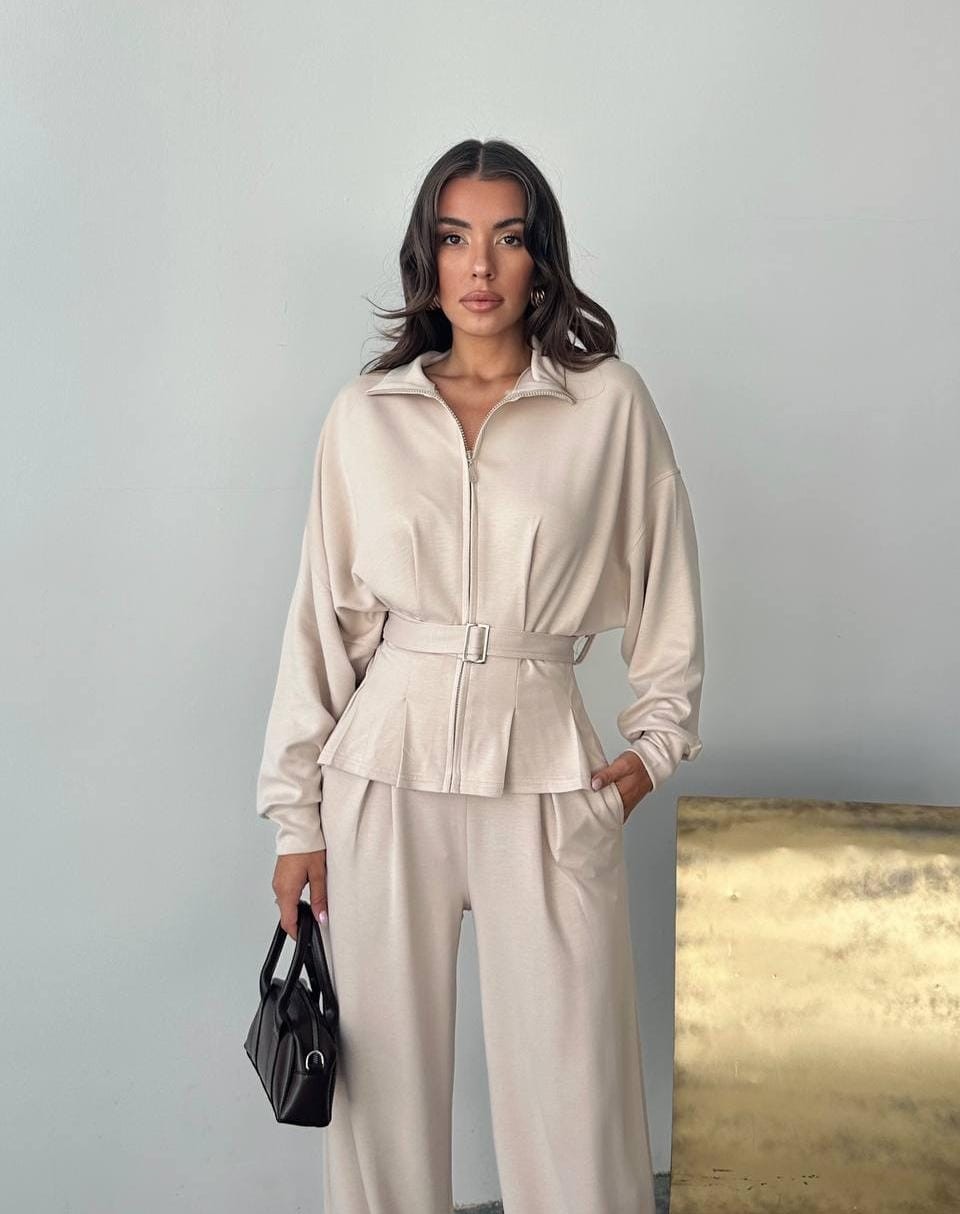  ORJİNAL MARKA MODEL MODAL TAKIM - Ekru