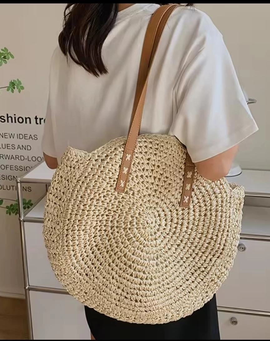 Camel Hasir Omuz Çantasi