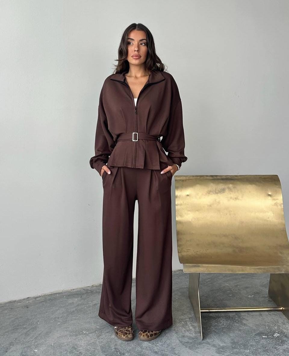  ORJİNAL MARKA MODEL MODAL TAKIM - Kahve