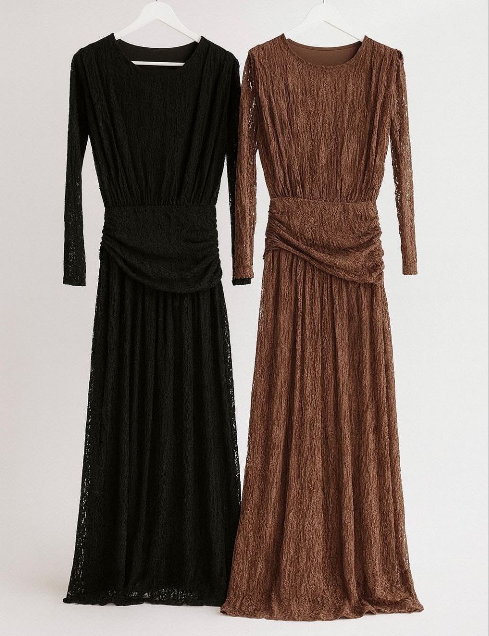 DRAPE ASTARLI DANTEL ELBİSE