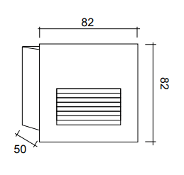 Merdiven Armatürü Led 1 Watt BRD 29801