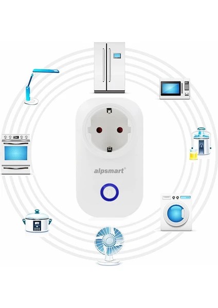 ALPSMART As816 Eu Wifi Akıllı Priz Uzaktan Kontrollü Tuya Destekli 16a