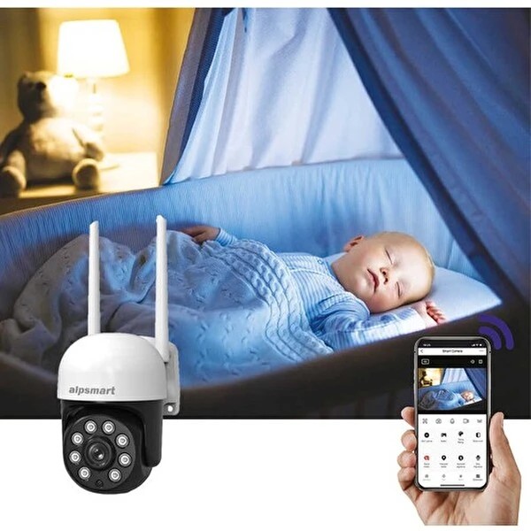 Alpsmart AS690 2mp 360º Wi-Fi Akıllı Dome Kamera