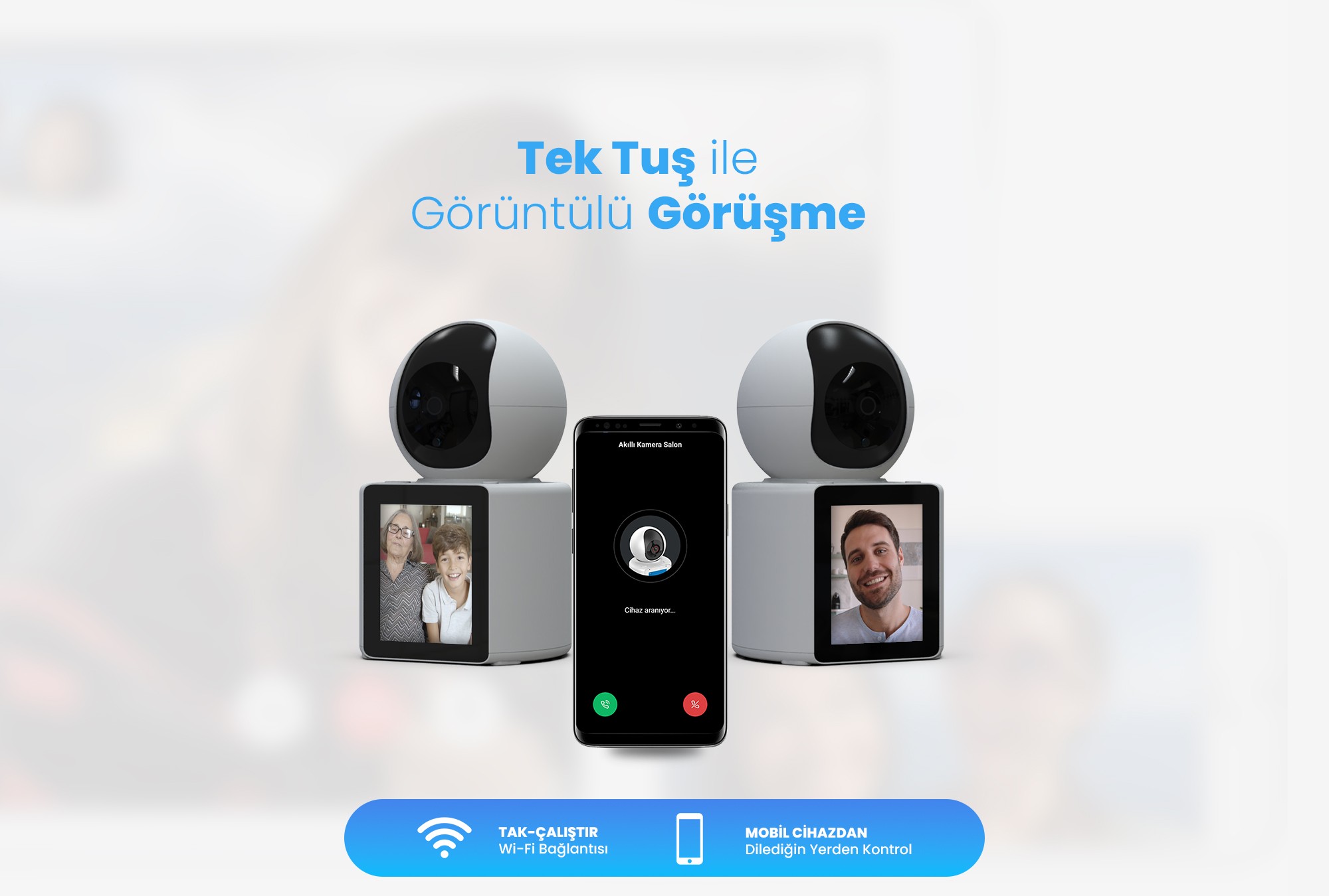Alpsmart Akıllı Wi-Fi Görüntülü Görüşme Kamerası AS-670