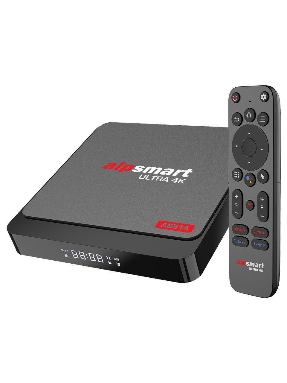 Alpsmart AS514 4G/32G Android TvBox Ses Komutlu BT Air Kumanda Android 12