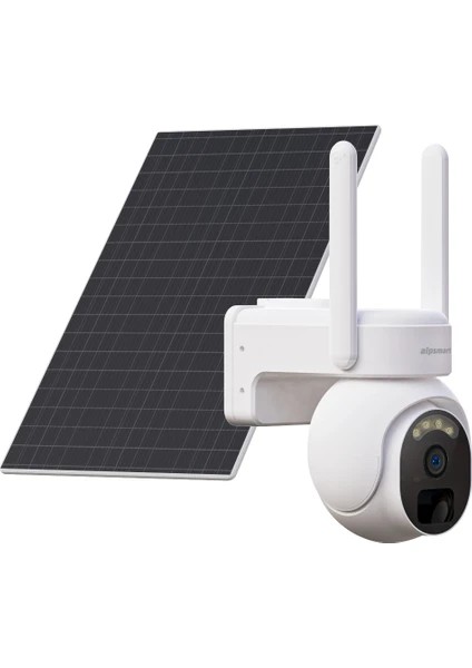 Alpsmart AS660 4g Solar 4mp Güvenlik Kamerası Güneş Enerjili Tuya Uyumlu