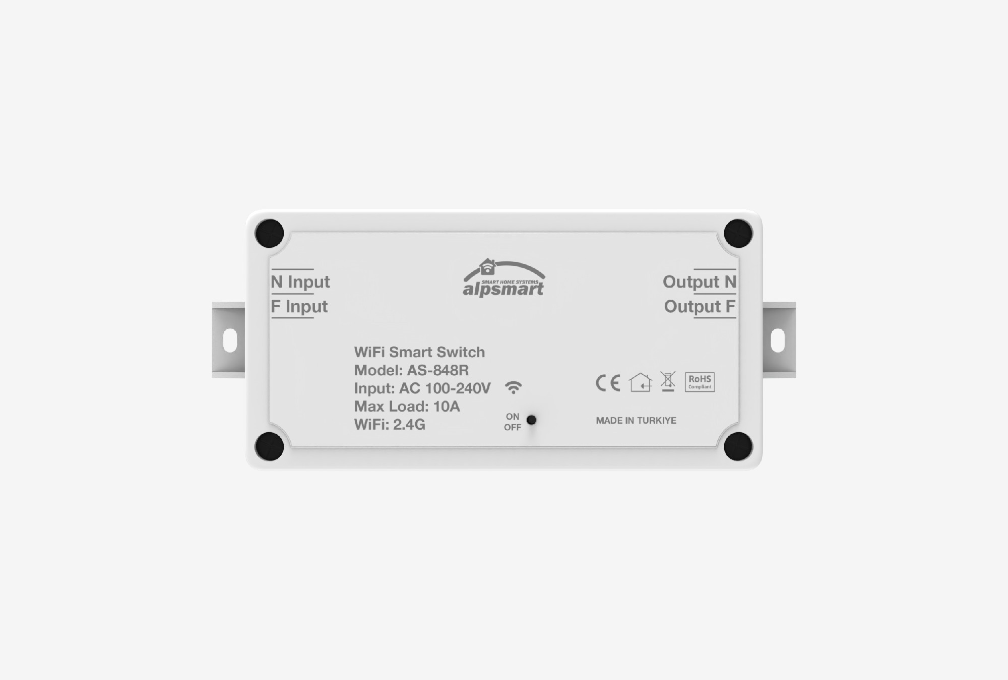 Alpsmart AS848R Akıllı Wifi Ev Rölesi Tuya App Uyumlu 10A (Akıllı Şalter)