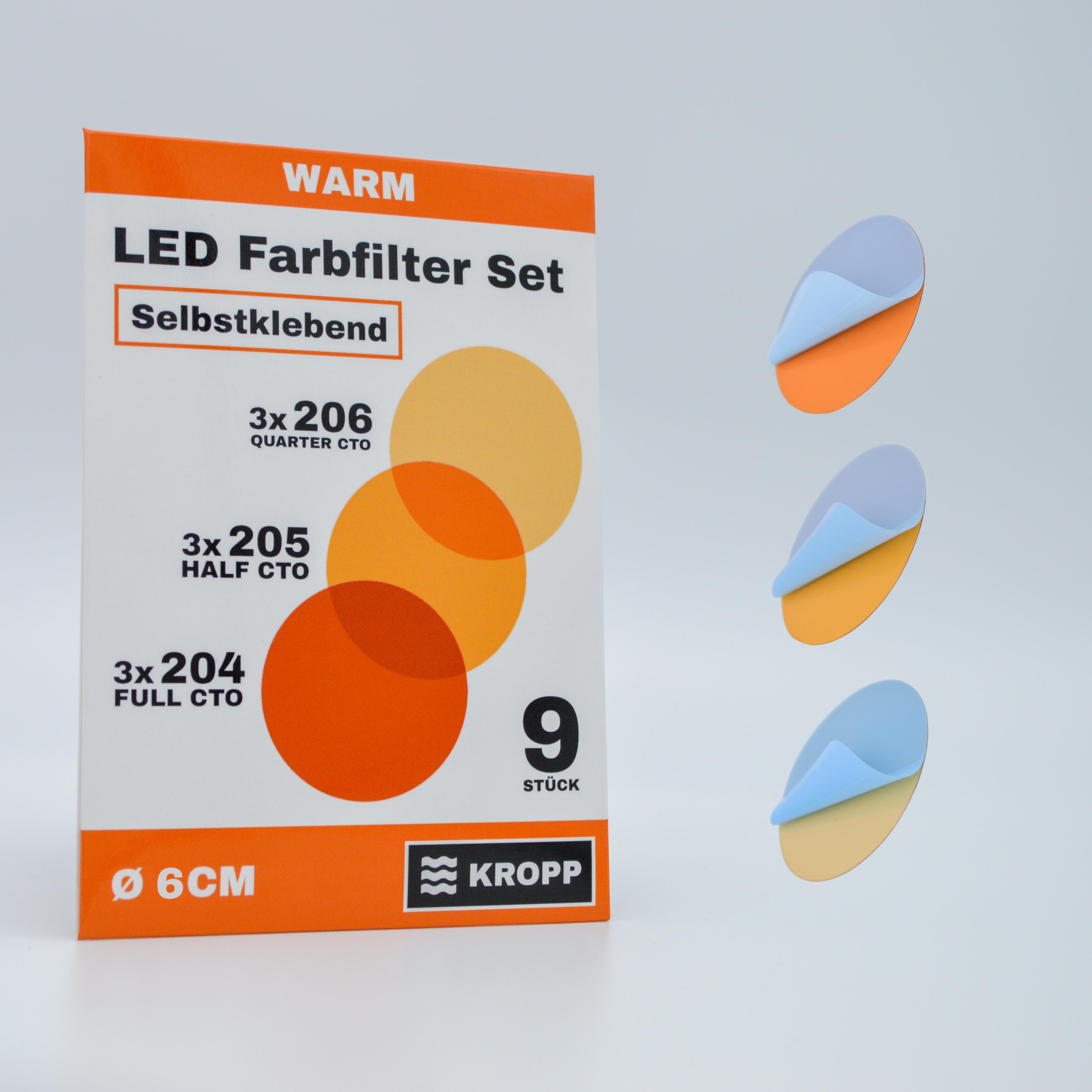 Colour foils for LED lamps