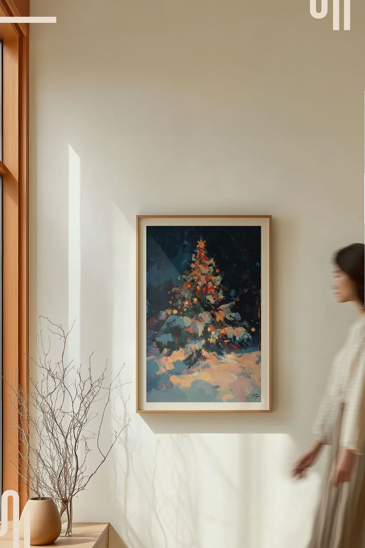 Xmastree Art Poster - Çerçevesiz