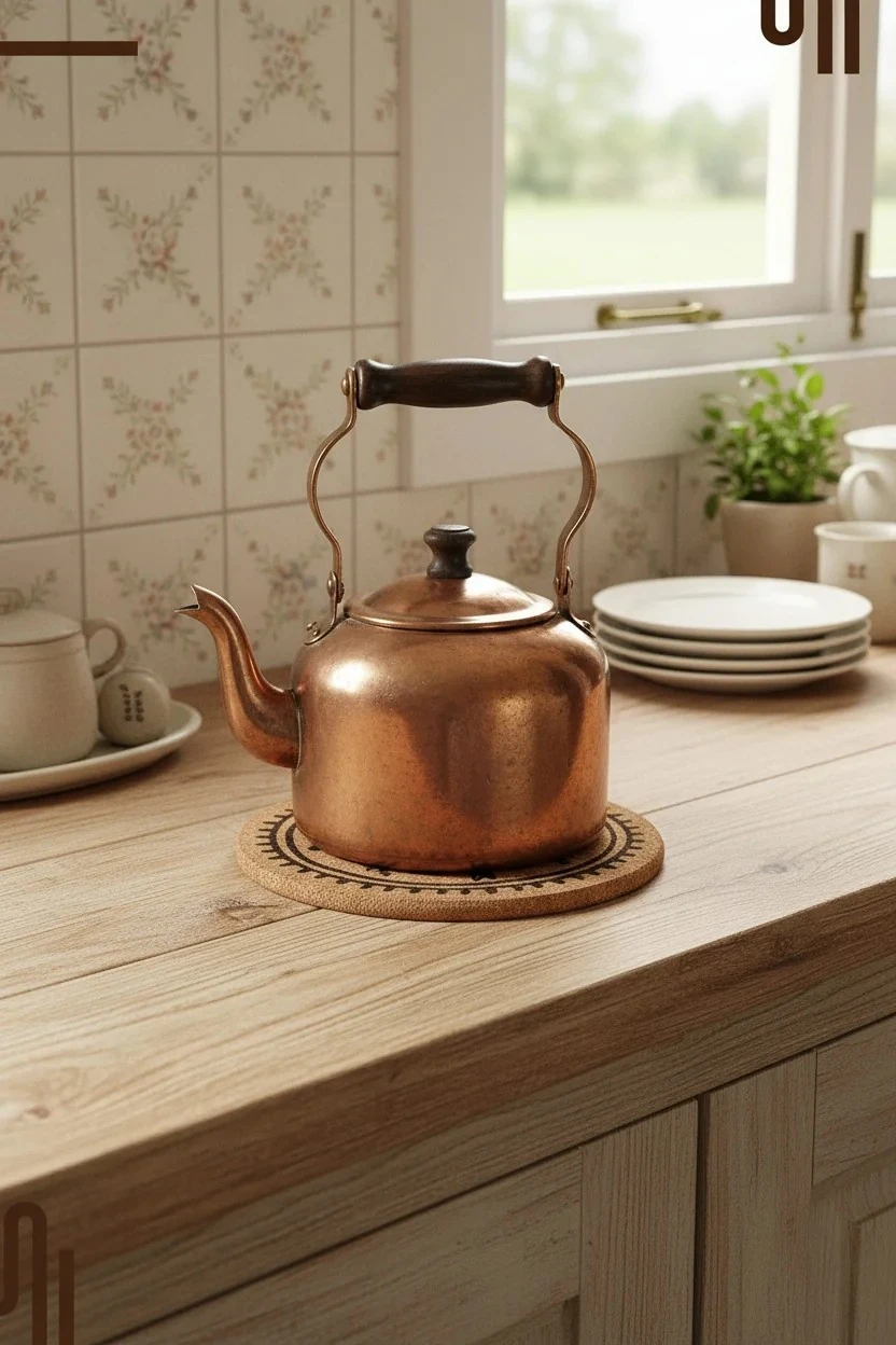 Gypsy Girl Tasarımlı Mantar Nihale, Tava ve Çaydanlık Altlığı