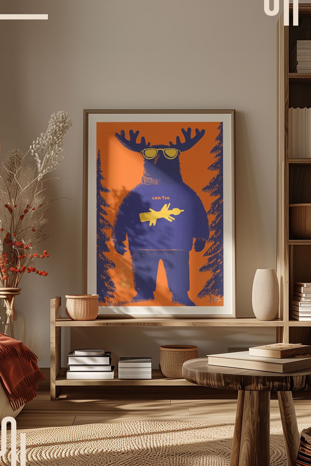 Moose-t Wanted Art Poster - Çerçevesiz