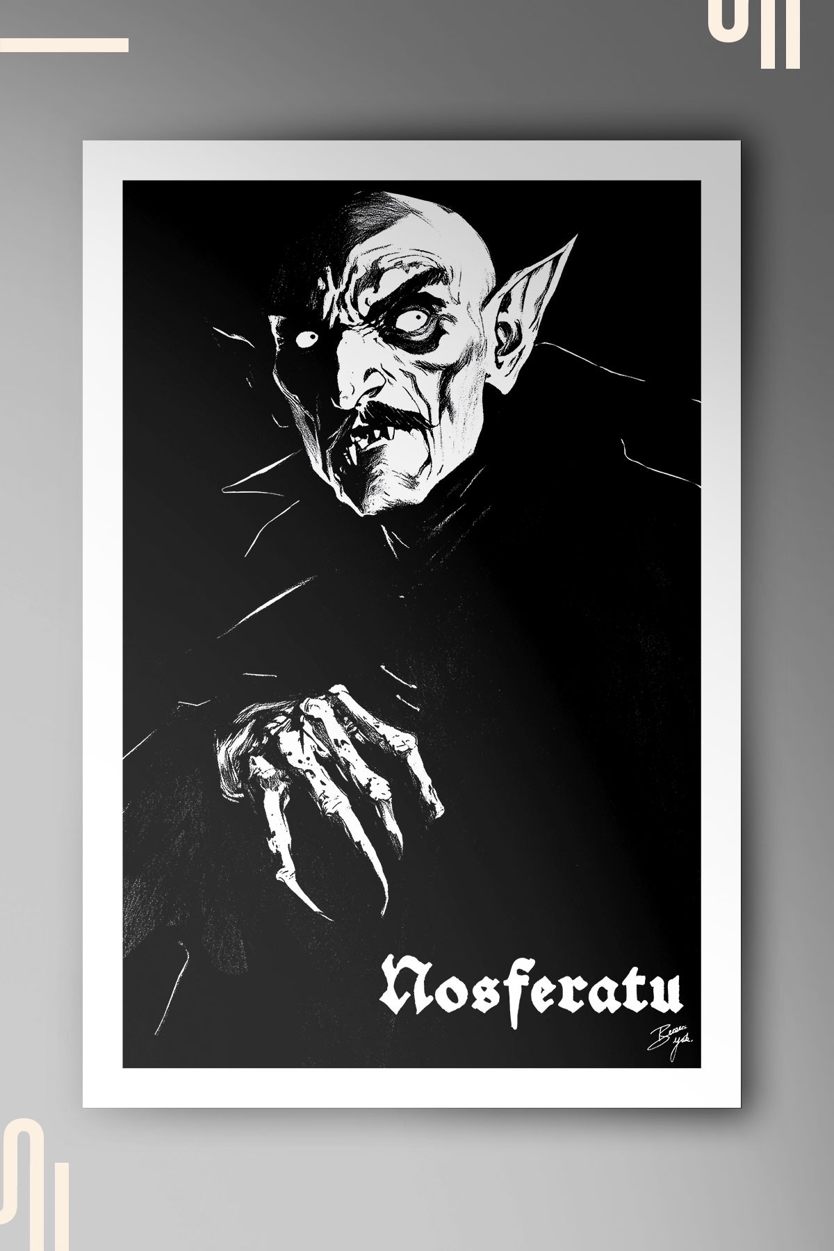 Nosferatu Art Poster - Çerçevesiz