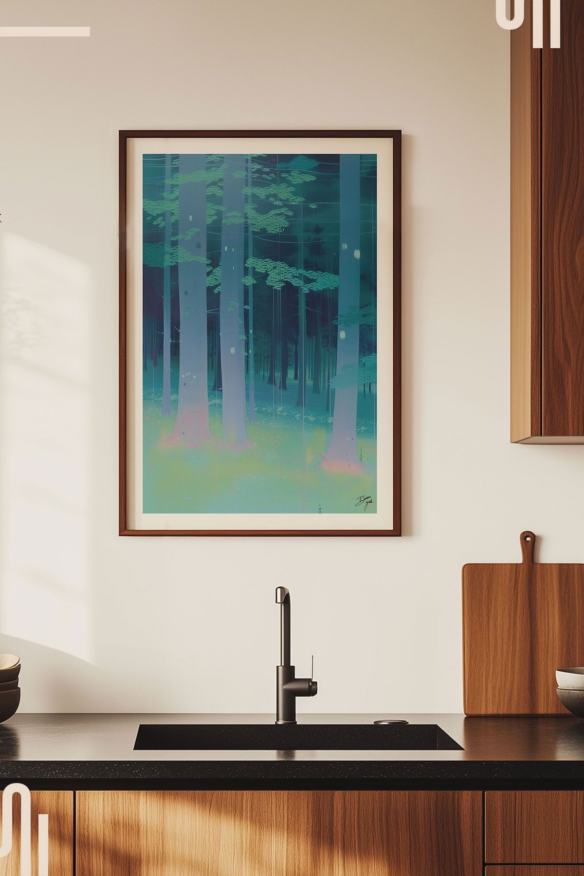 Ethereal Woods Art Poster - Çerçevesiz