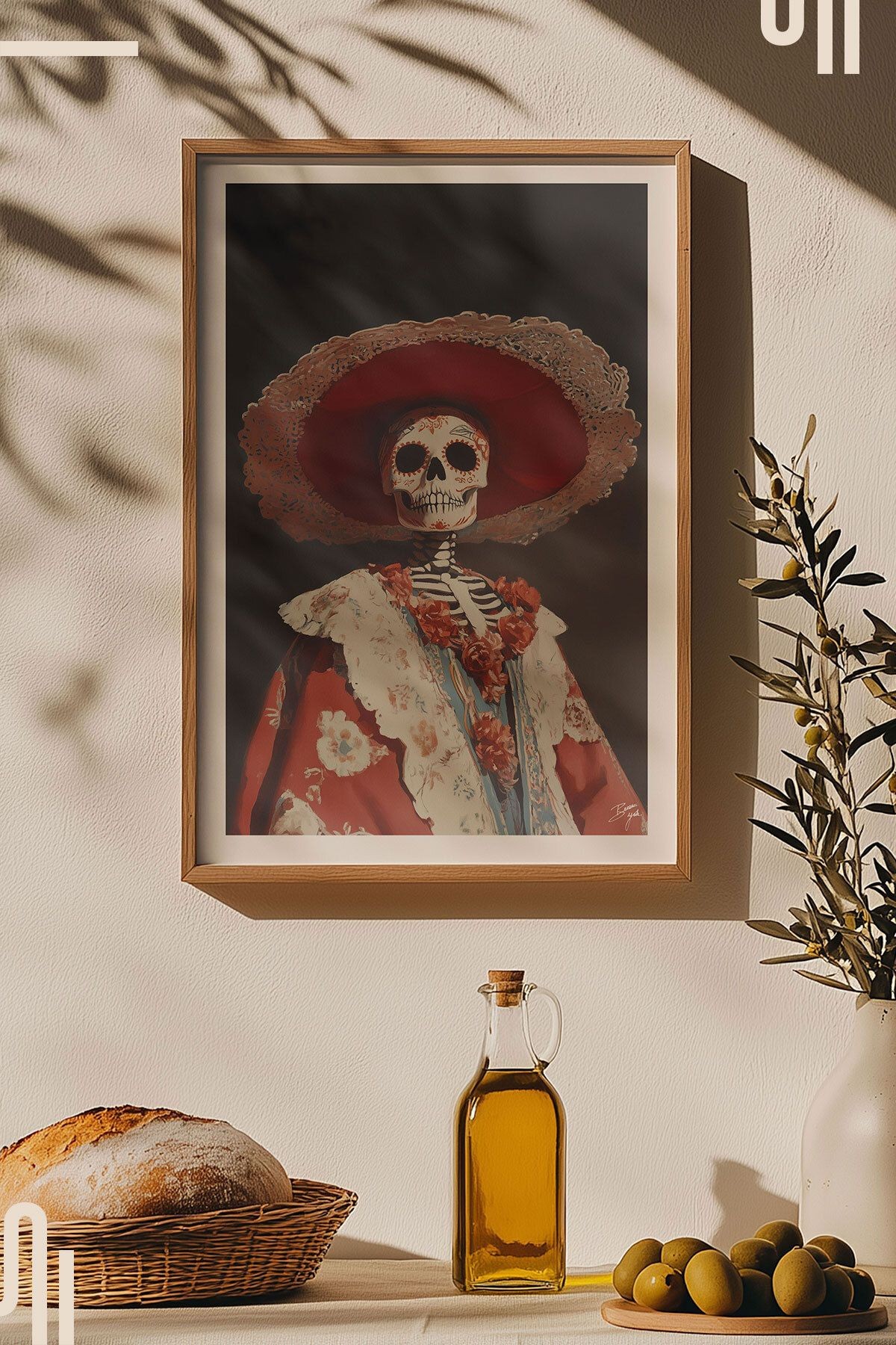 Muerte Art Poster - Çerçevesiz