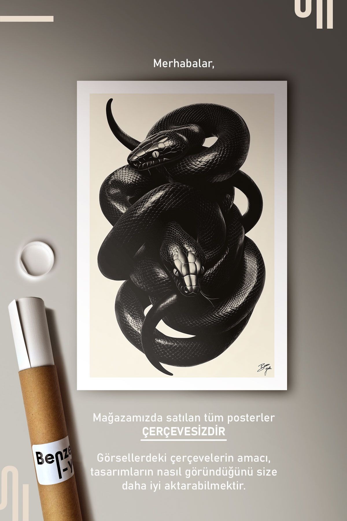 Mambas Art Poster - Çerçevesiz