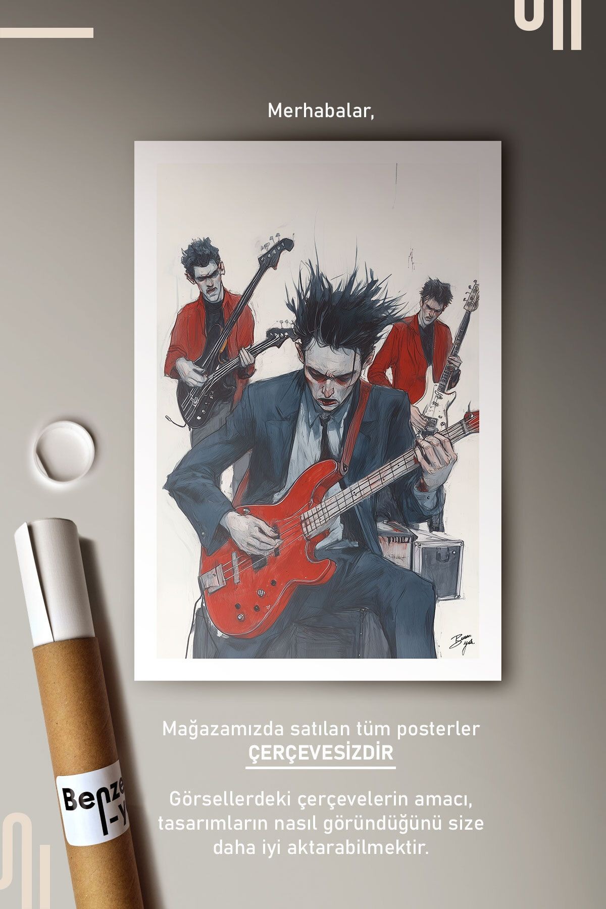 Rock Frenzy Art Poster - Çerçevesiz