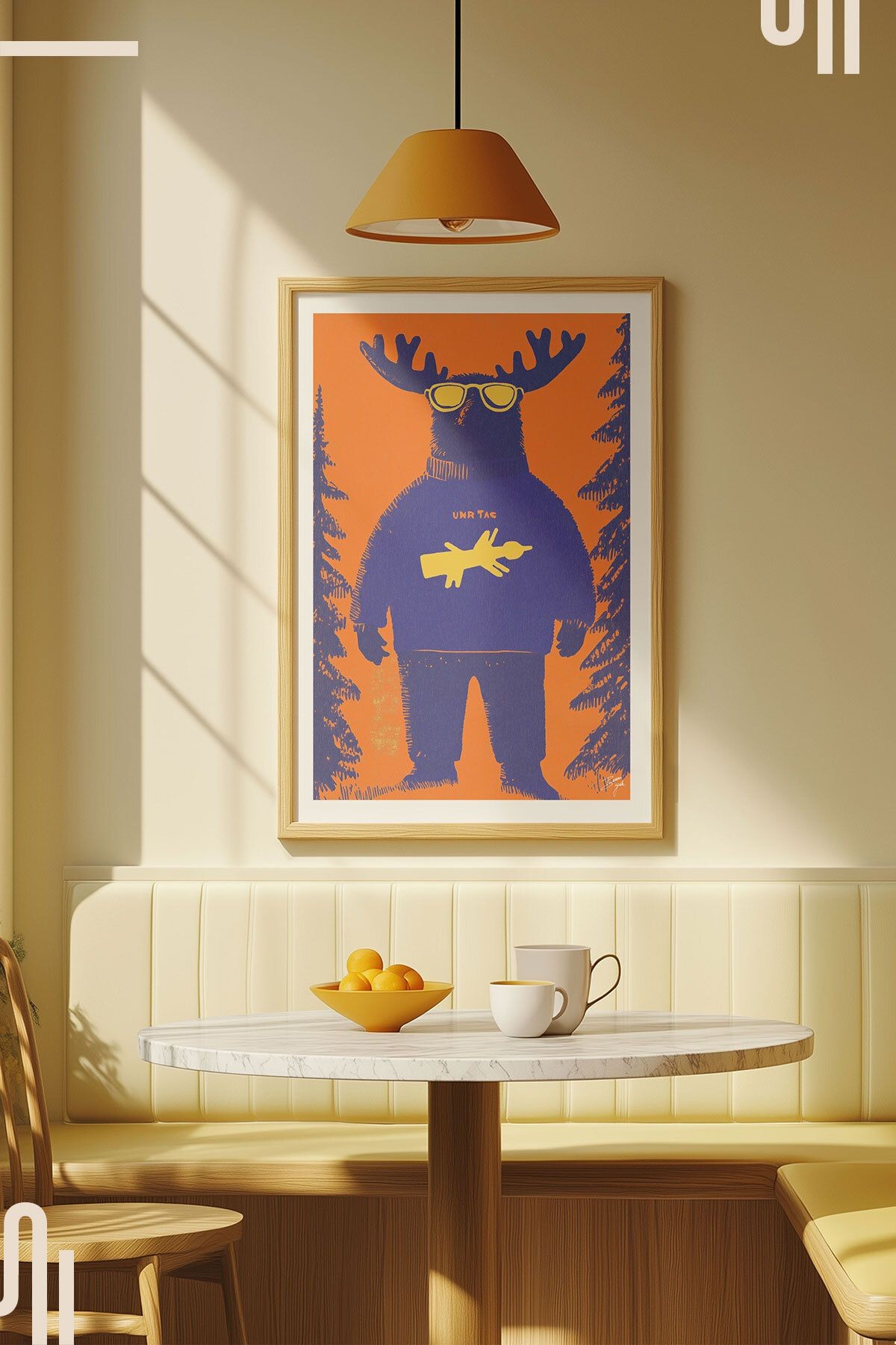 Moose-t Wanted Art Poster - Çerçevesiz