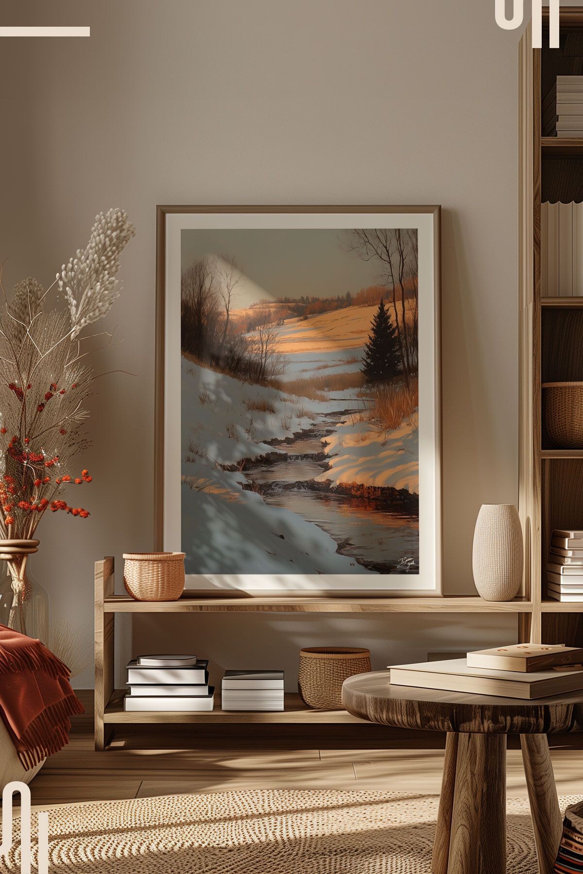 Winter's Light Art Poster - Çerçevesiz