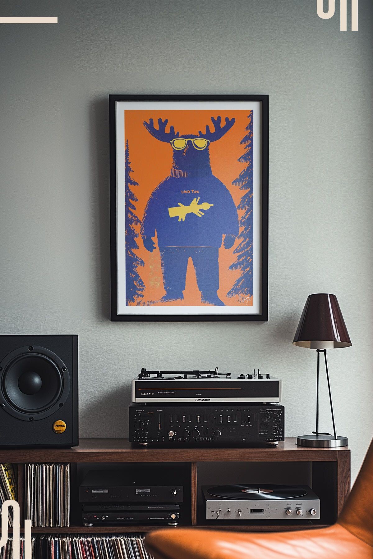 Moose-t Wanted Art Poster - Çerçevesiz