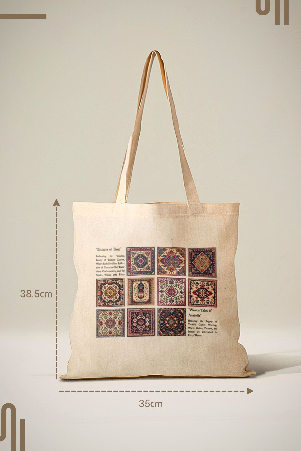 Tasarım Ham Bez Çanta, Tote Bag - Woven Tales of Anatolia