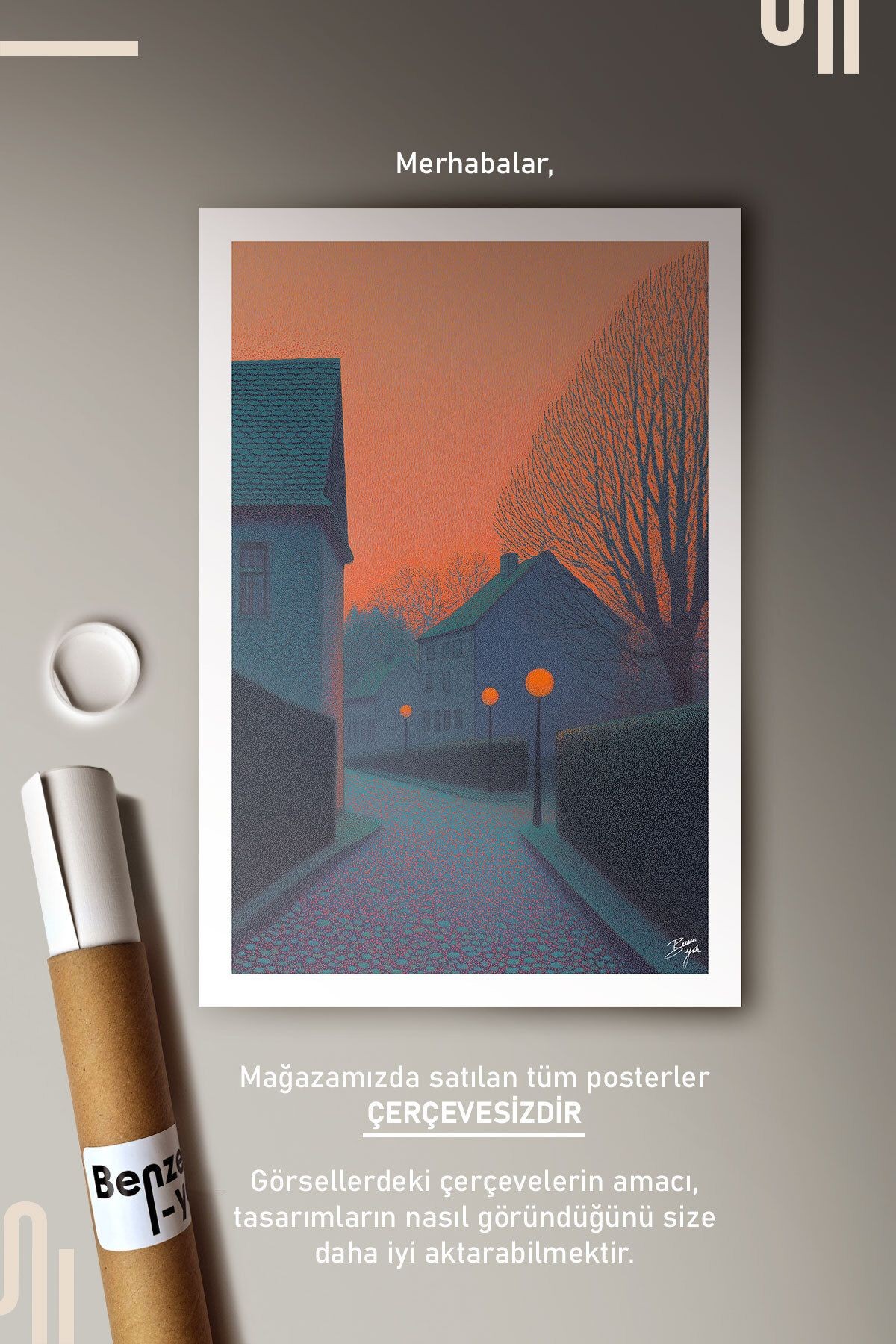 Alley Art Poster - Çerçevesiz