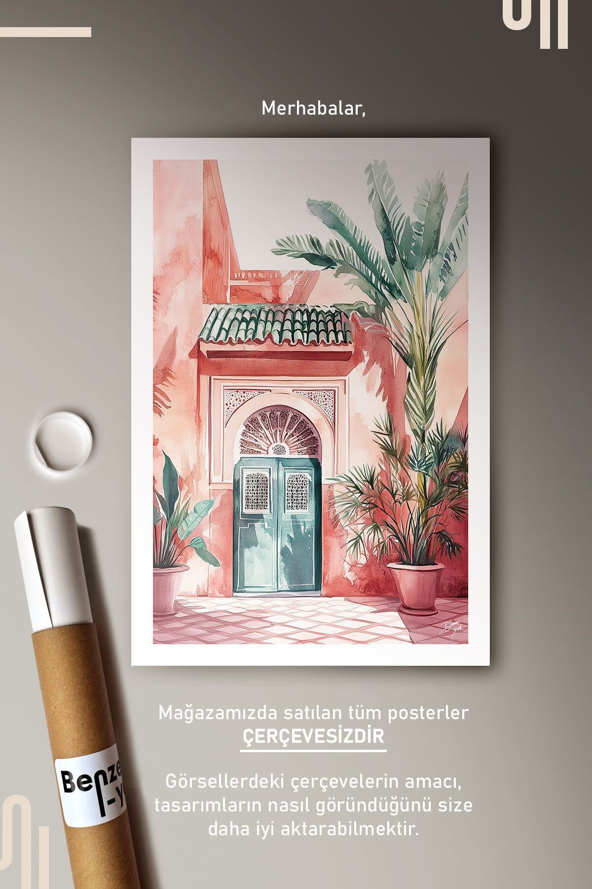 Tranquil Oasis Art Poster - Çerçevesiz