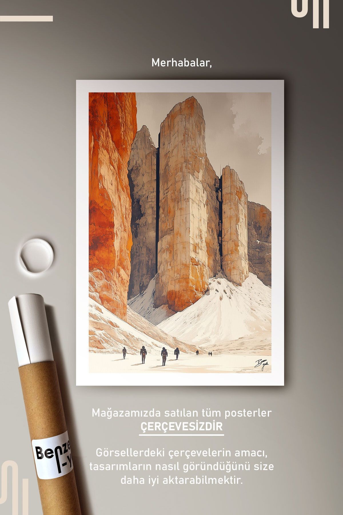 Mars Expedition Art Poster - Çerçevesiz