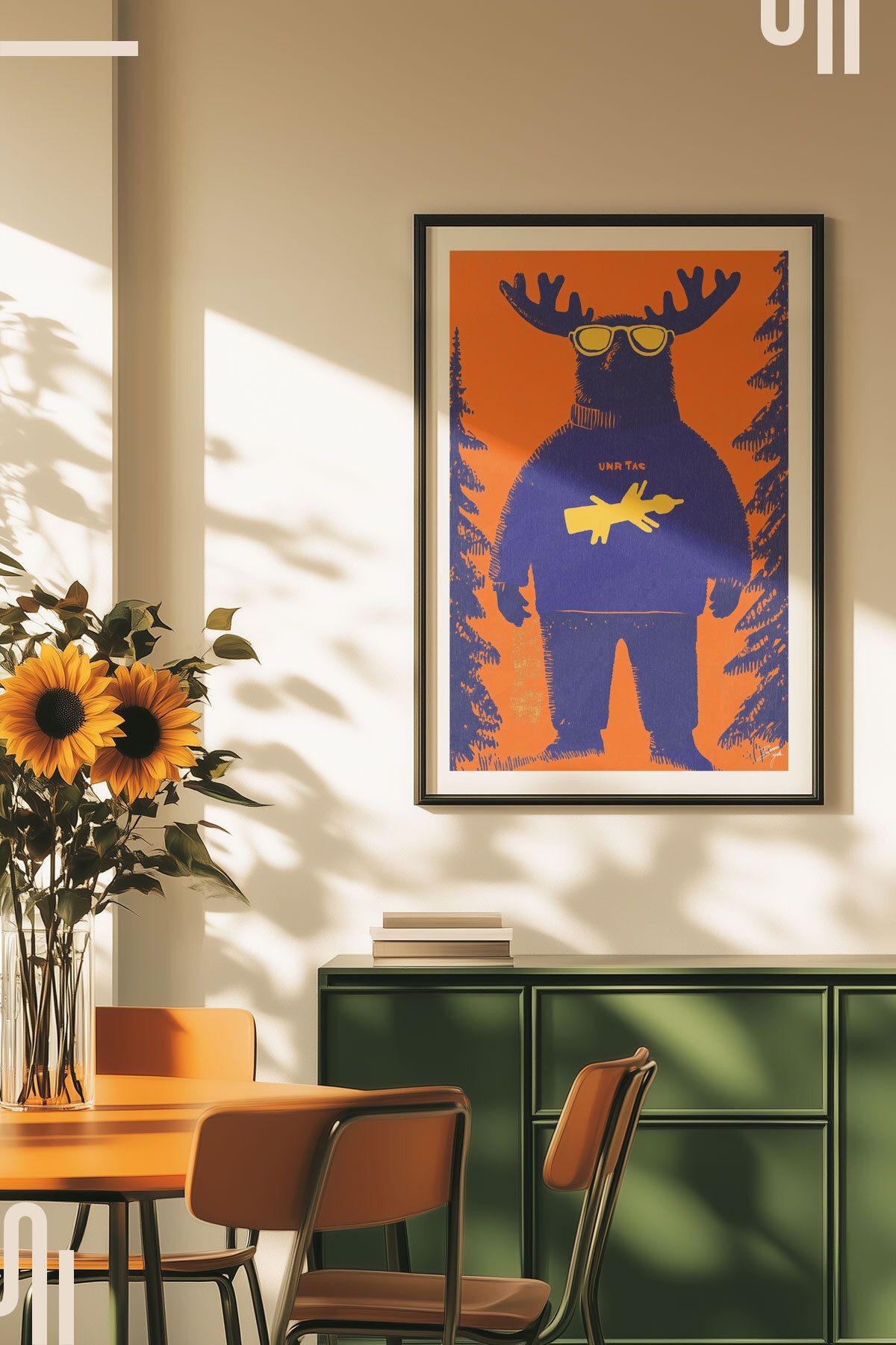 Moose-t Wanted Art Poster - Çerçevesiz