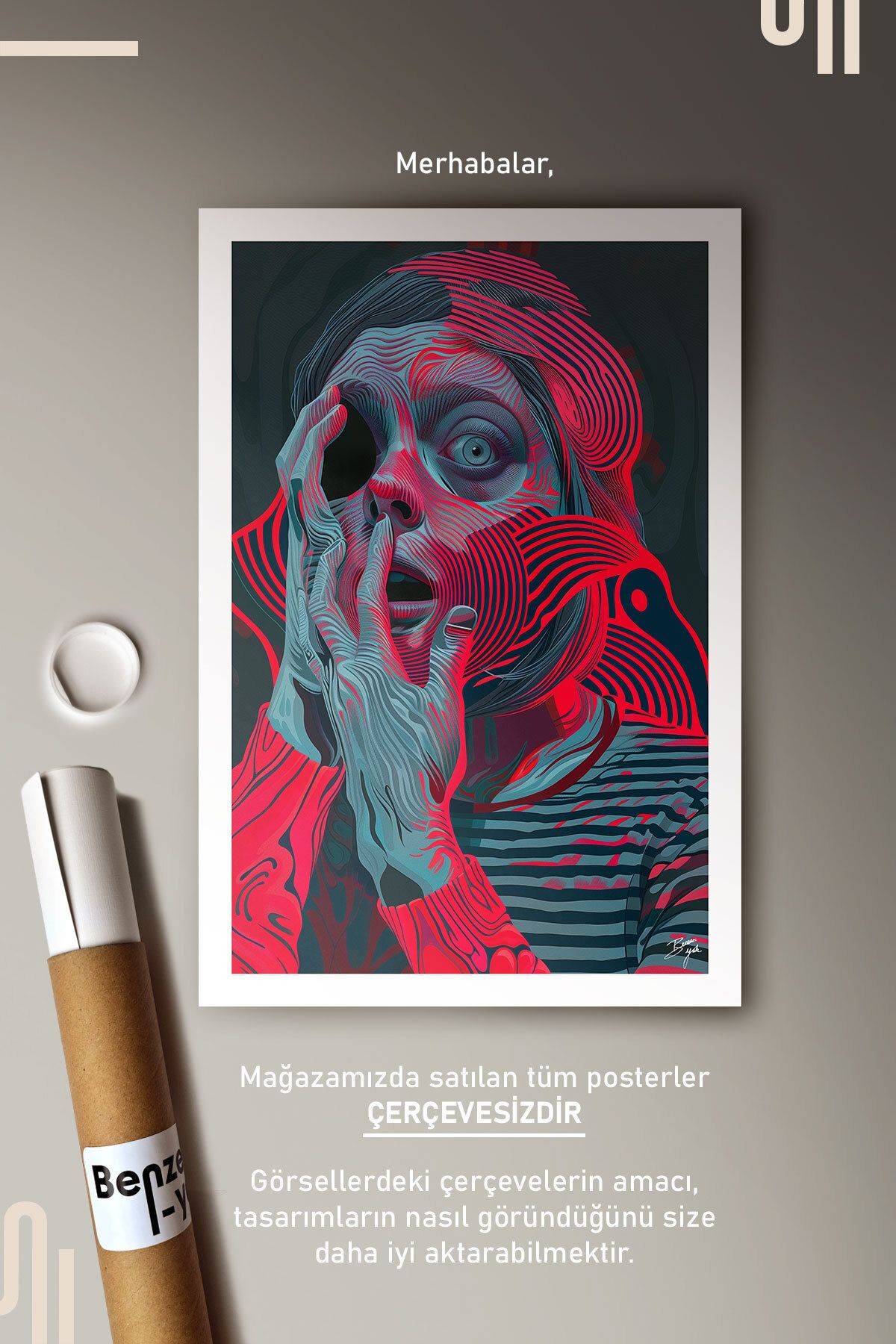 Madness Art Poster - Çerçevesiz