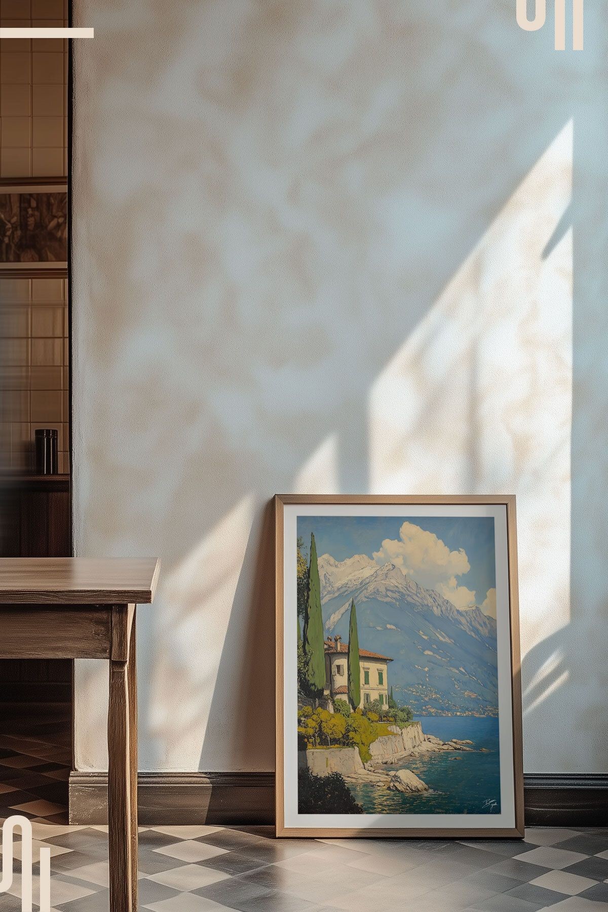 Italian Riviera Art Poster - Çerçevesiz