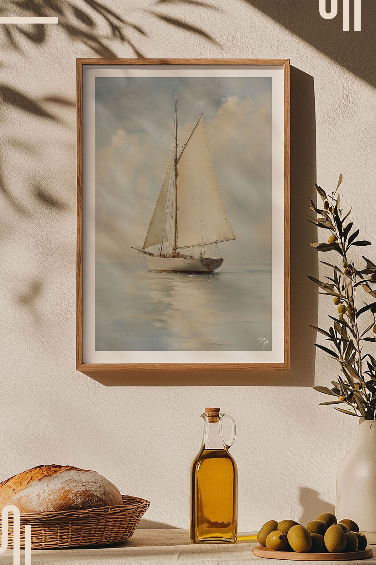 Sailboat Art Poster - Çerçevesiz