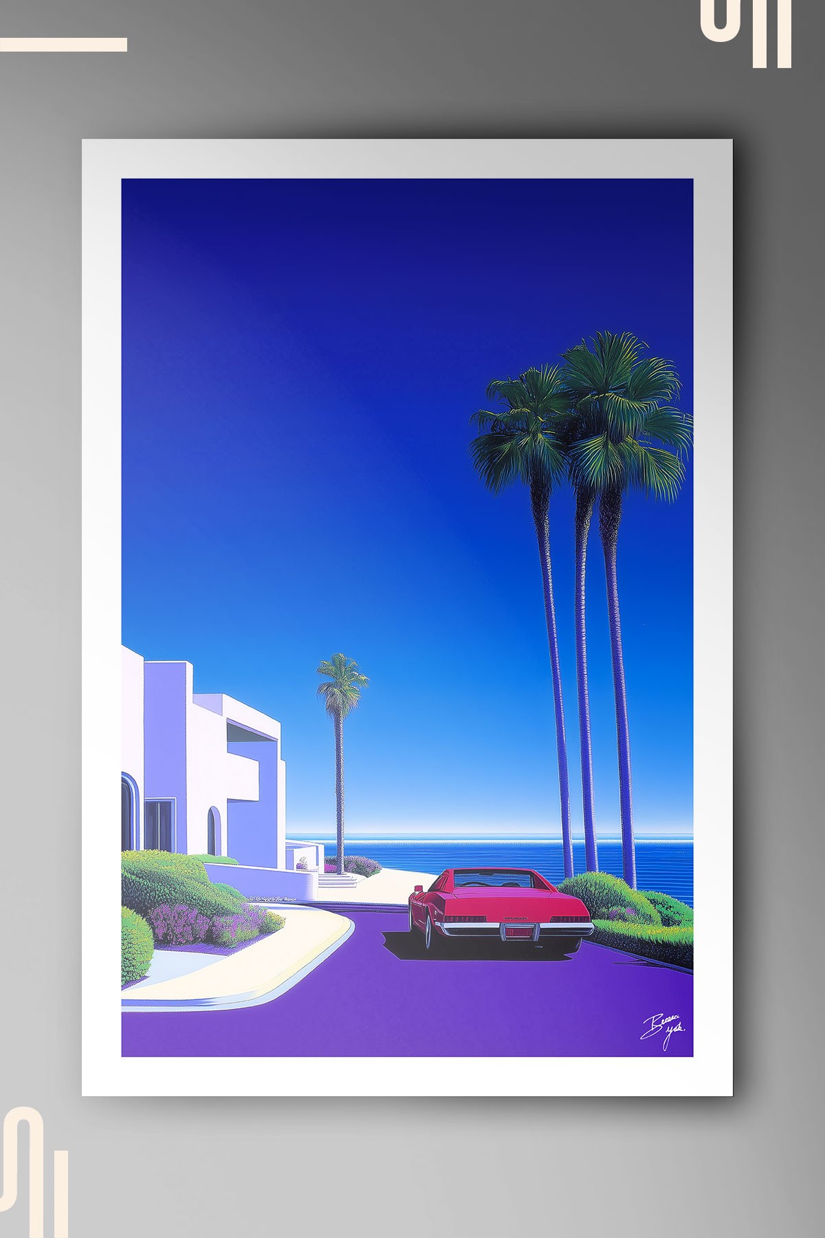 Miami Art Poster - Çerçevesiz