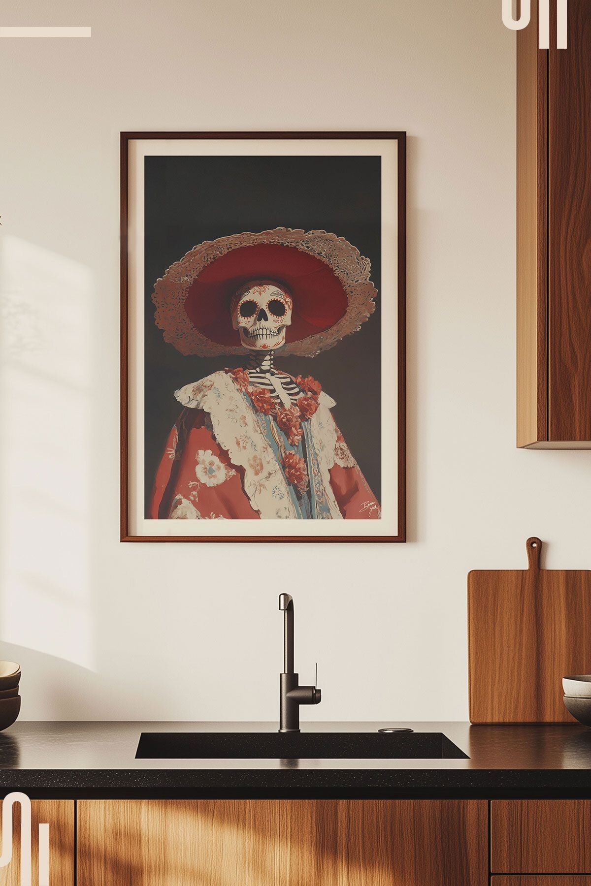 Muerte Art Poster - Çerçevesiz