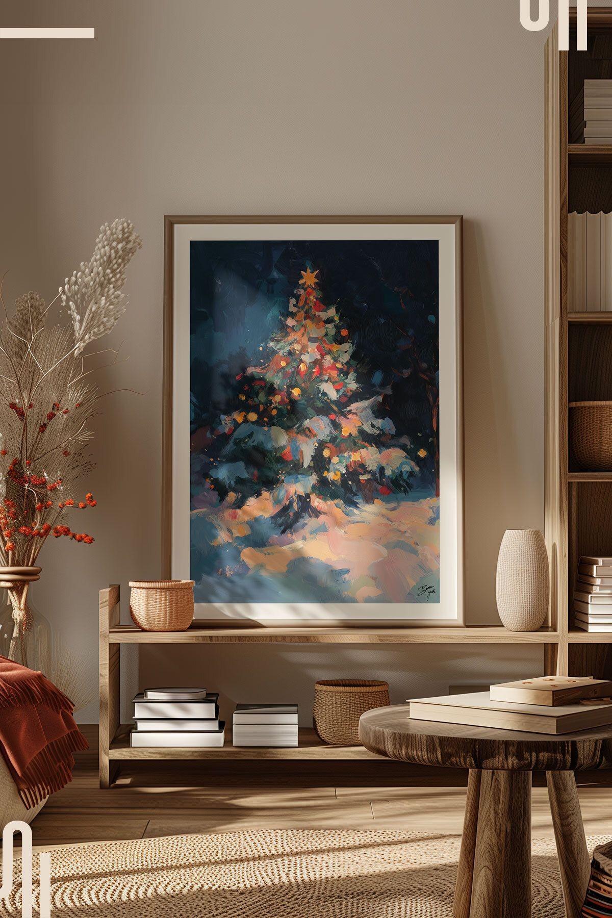 Xmastree Art Poster - Çerçevesiz