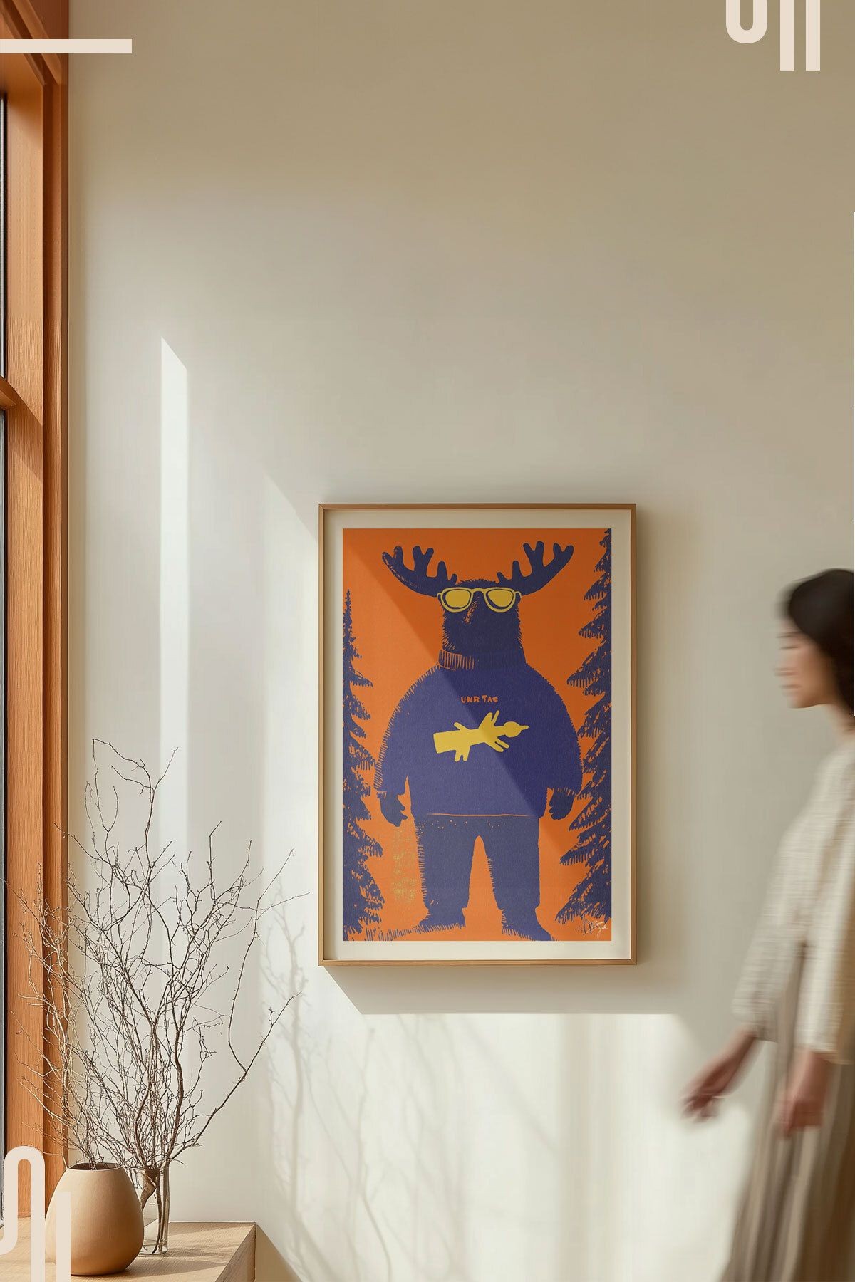 Moose-t Wanted Art Poster - Çerçevesiz