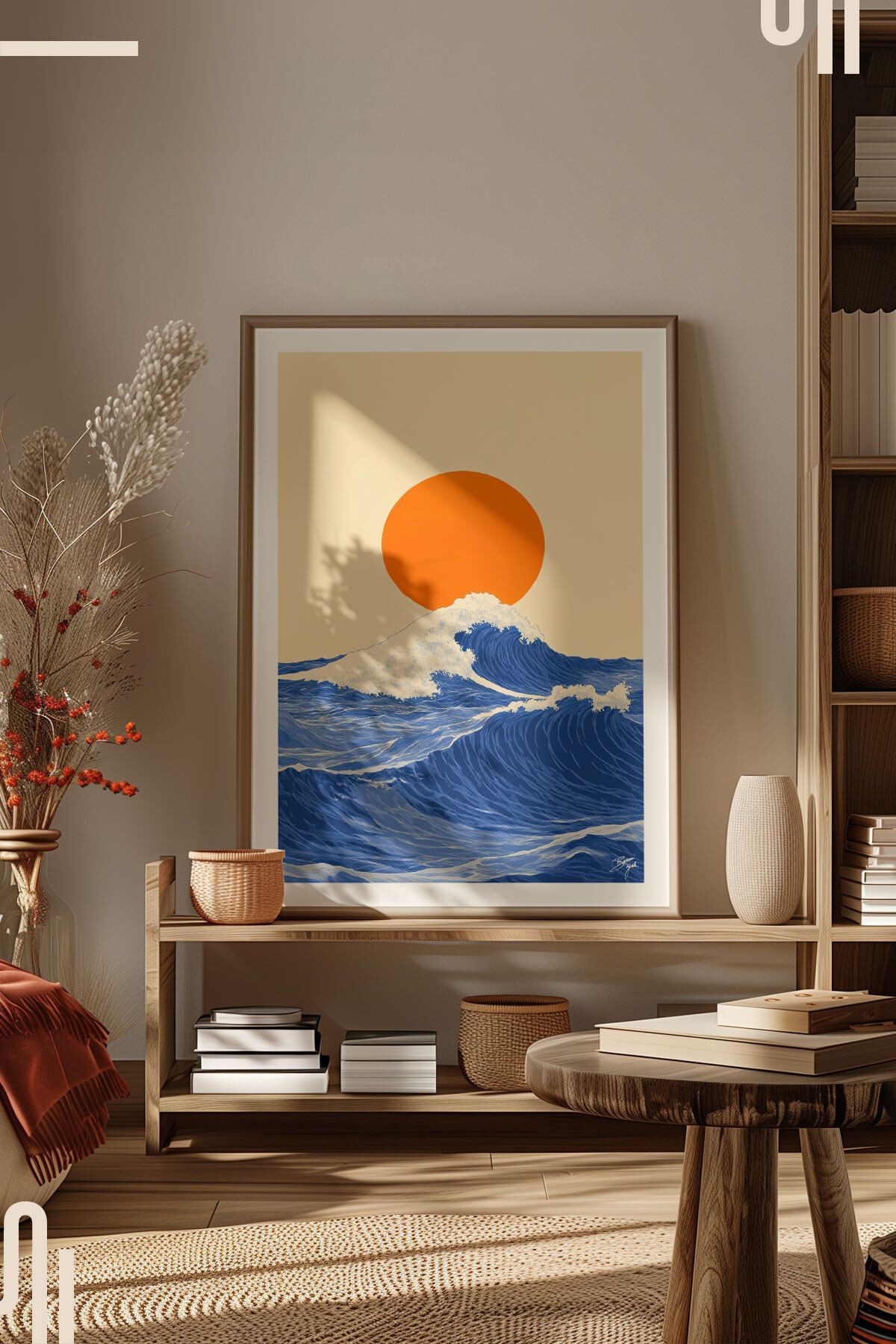 Great Wave Art Poster - Çerçevesiz