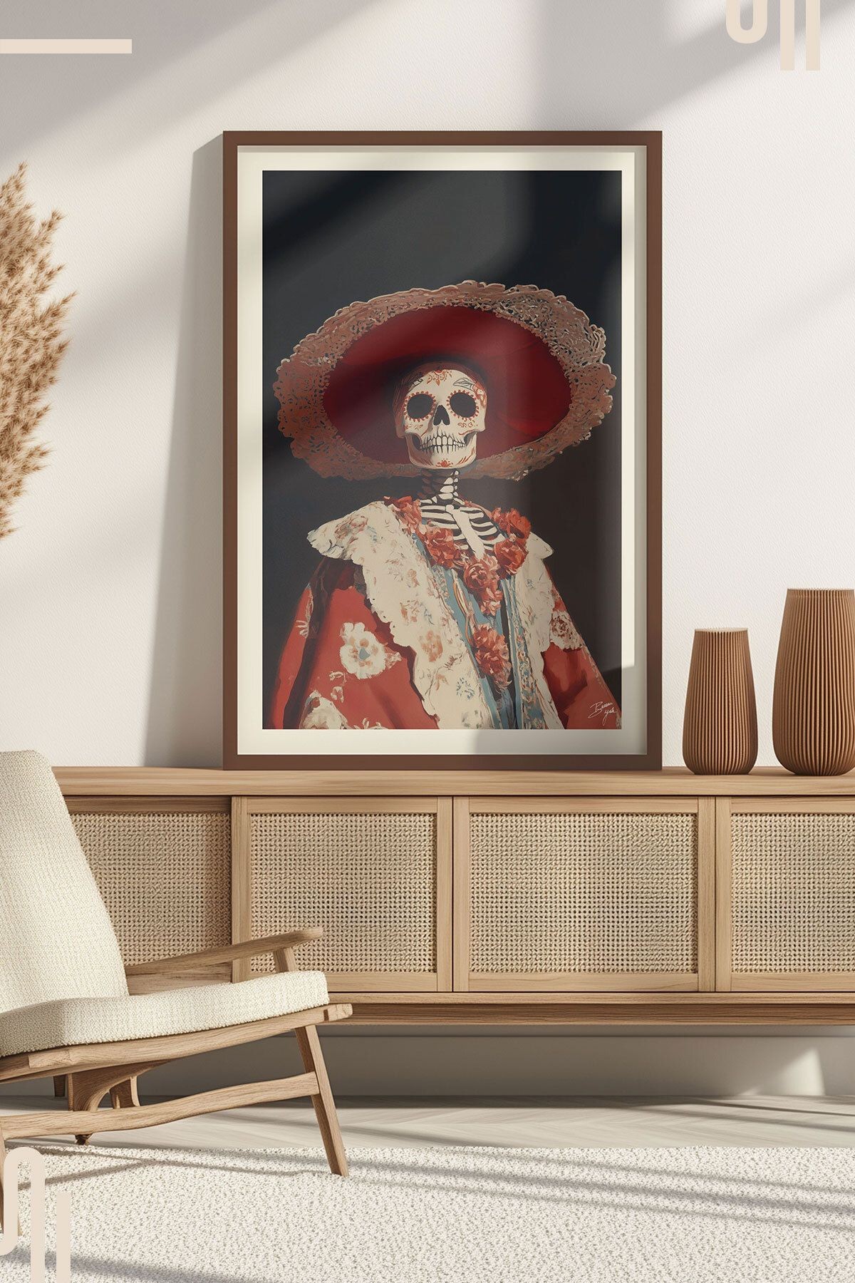 Muerte Art Poster - Çerçevesiz