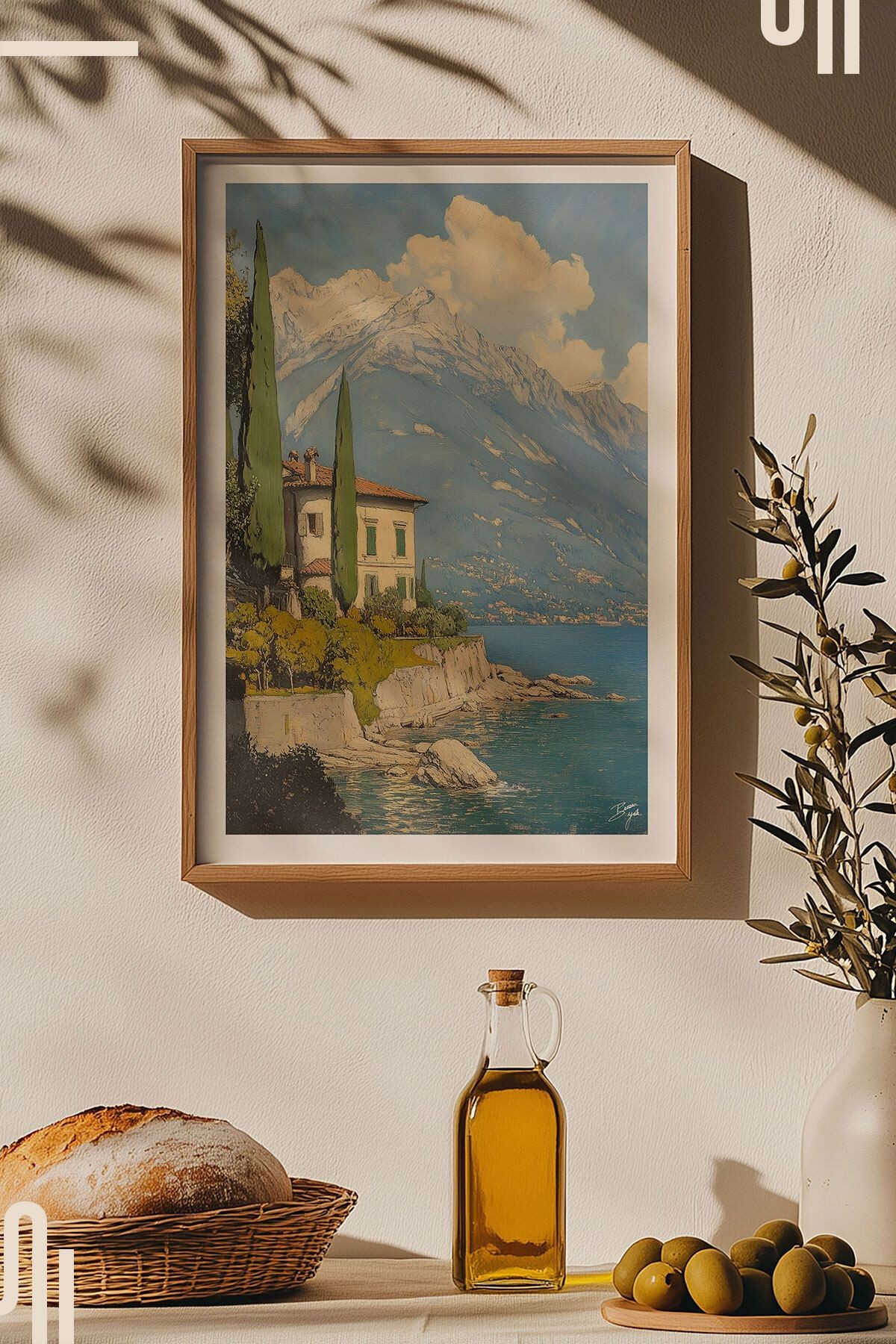 Italian Riviera Art Poster - Çerçevesiz