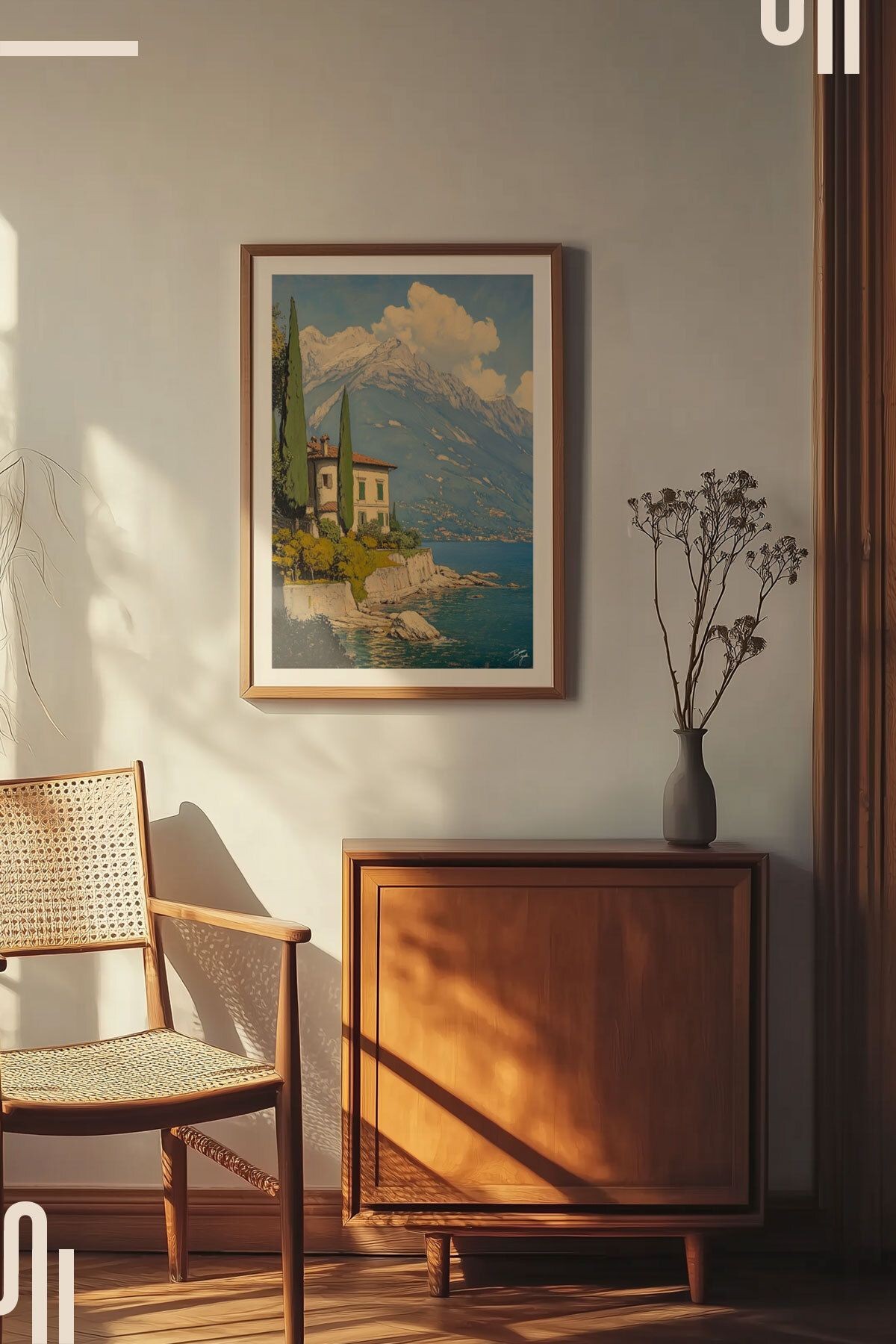 Italian Riviera Art Poster - Çerçevesiz