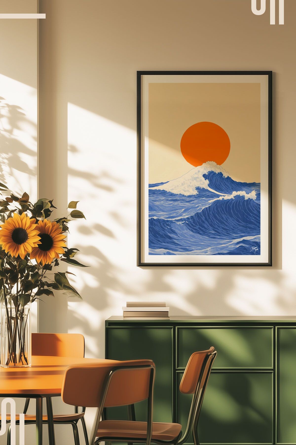 Great Wave Art Poster - Çerçevesiz