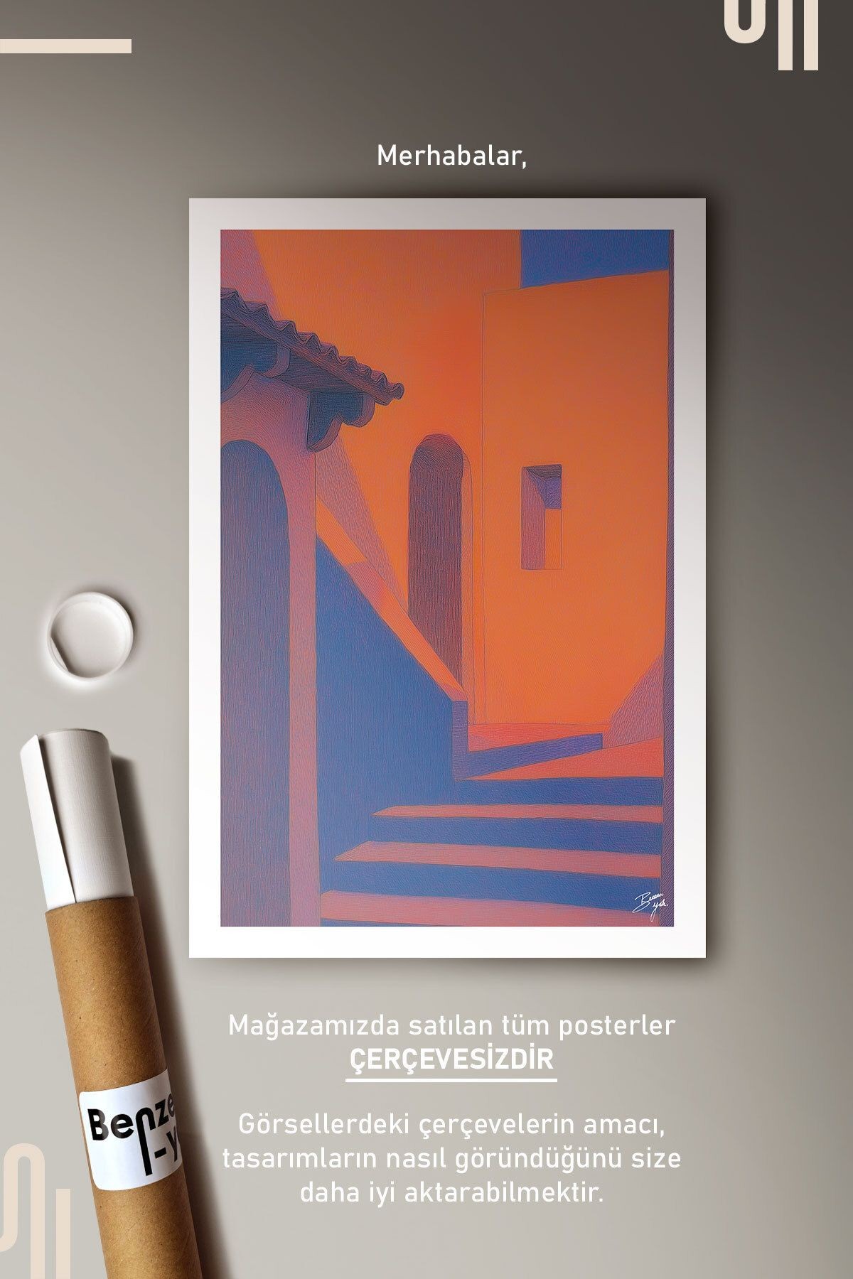 Terracotta Art Poster - Çerçevesiz