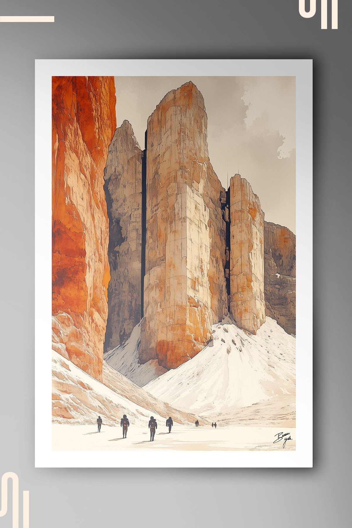 Mars Expedition Art Poster - Çerçevesiz