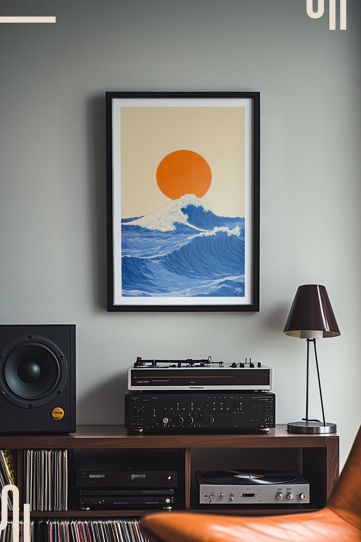 Great Wave Art Poster - Çerçevesiz