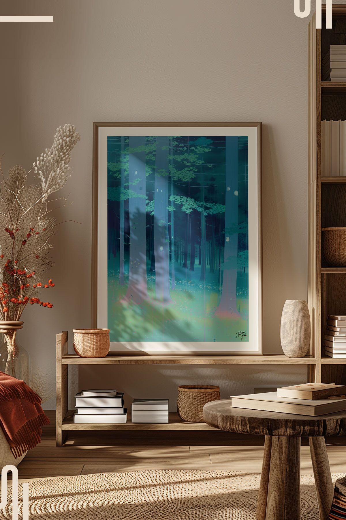 Ethereal Woods Art Poster - Çerçevesiz