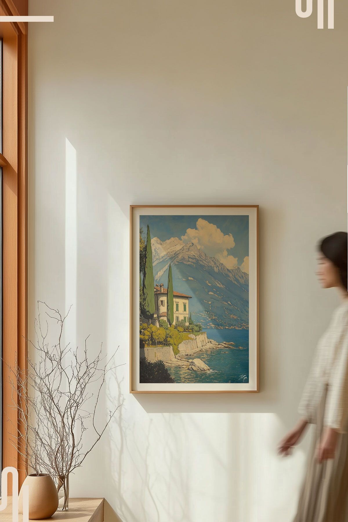 Italian Riviera Art Poster - Çerçevesiz