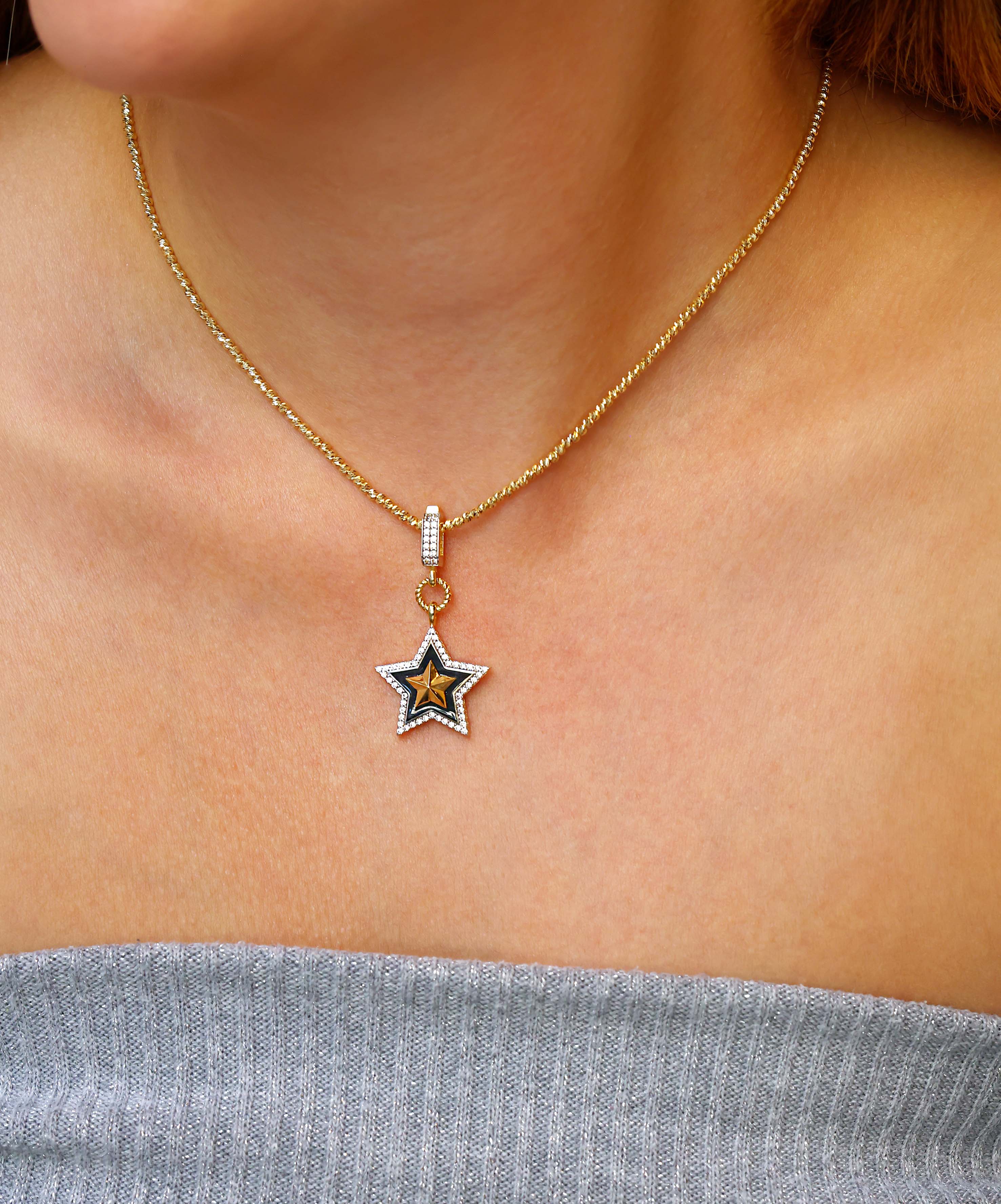 Altın Yıldız Kolye Ucu
