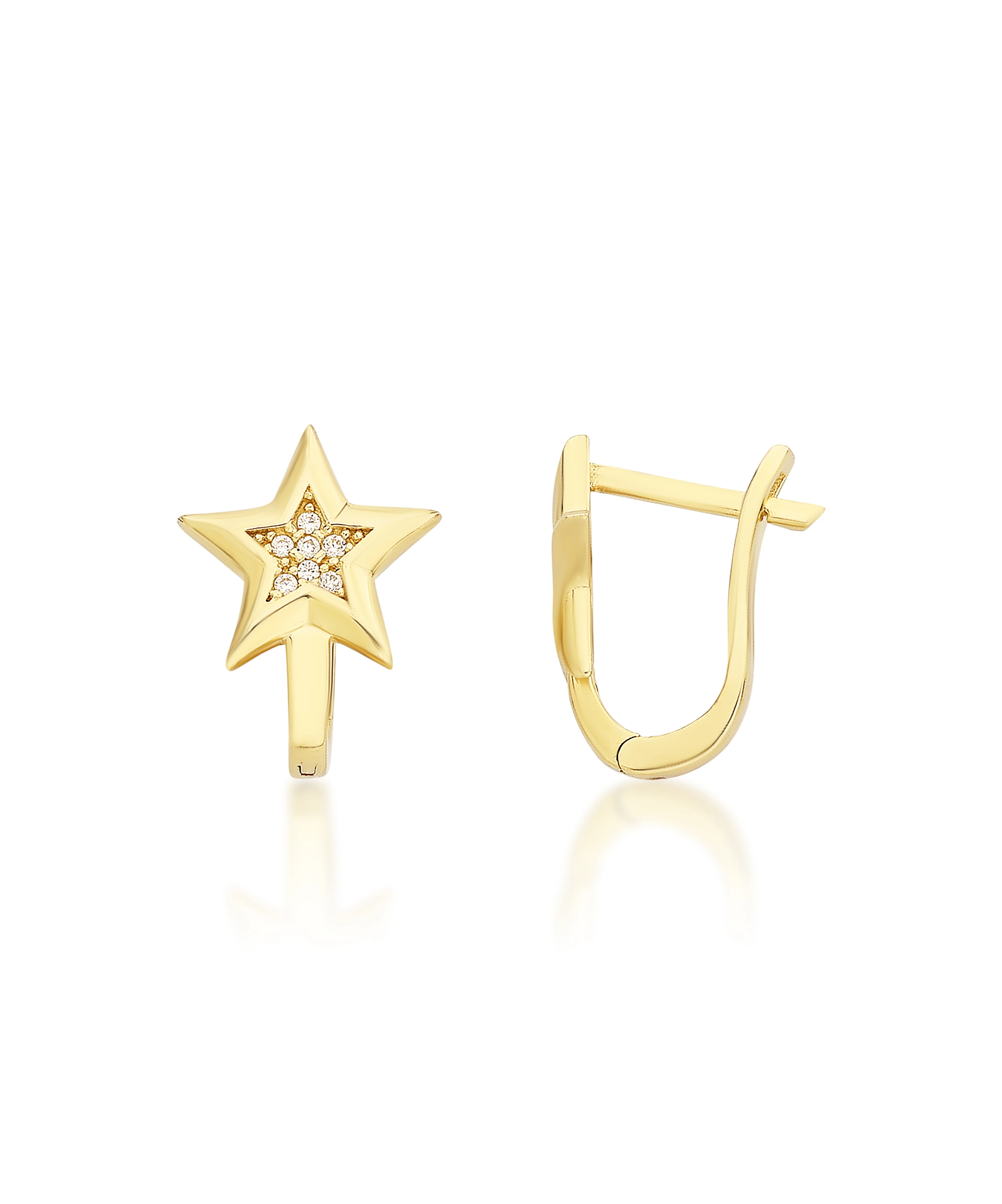 Altın Yıldız Küpe